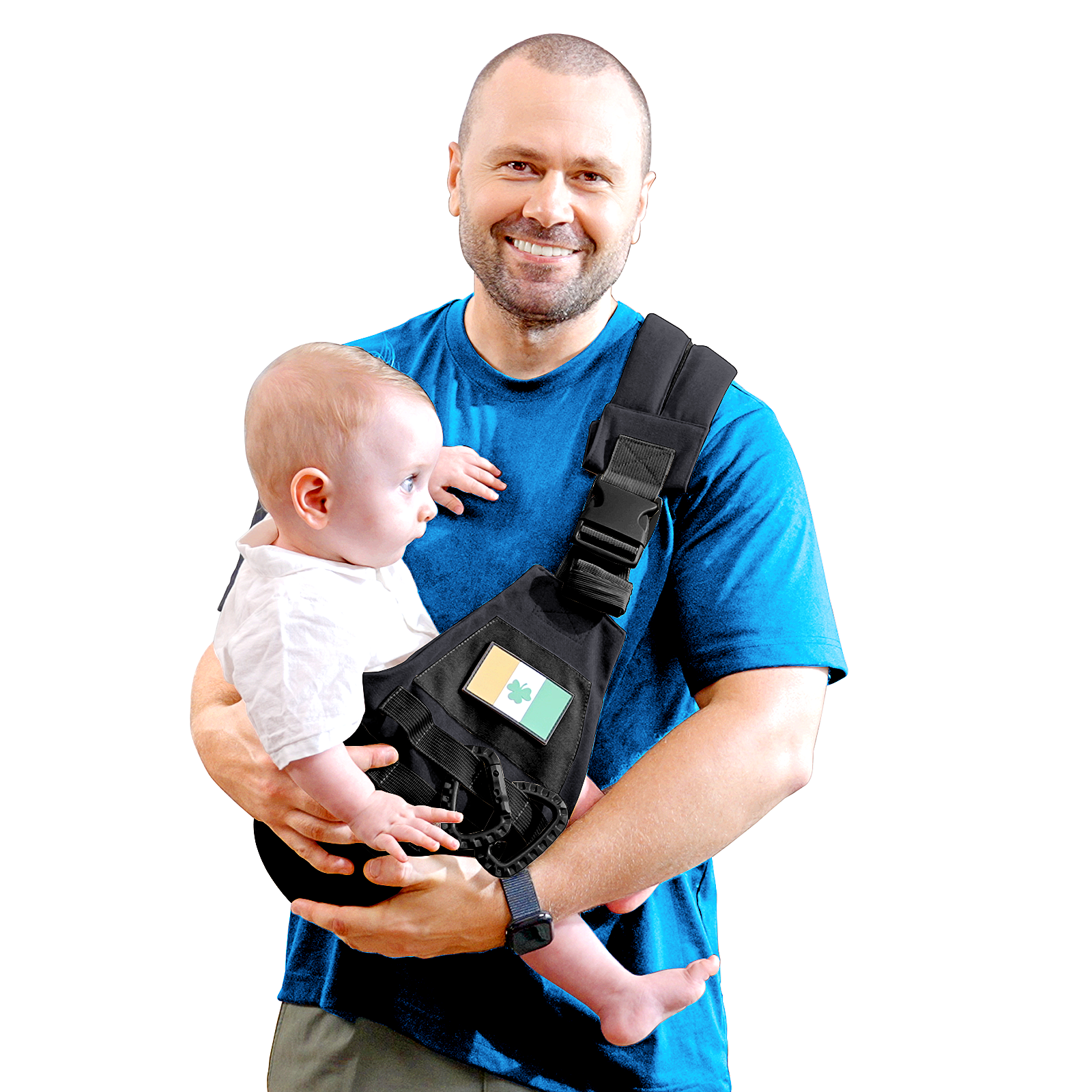 Baby Sling Carrier, Adjustable Non-Ship Hip Seat Toddler Carriers with Carabiners for 3-48 Months 10-30Ibs Infants Boys Girls (Black)