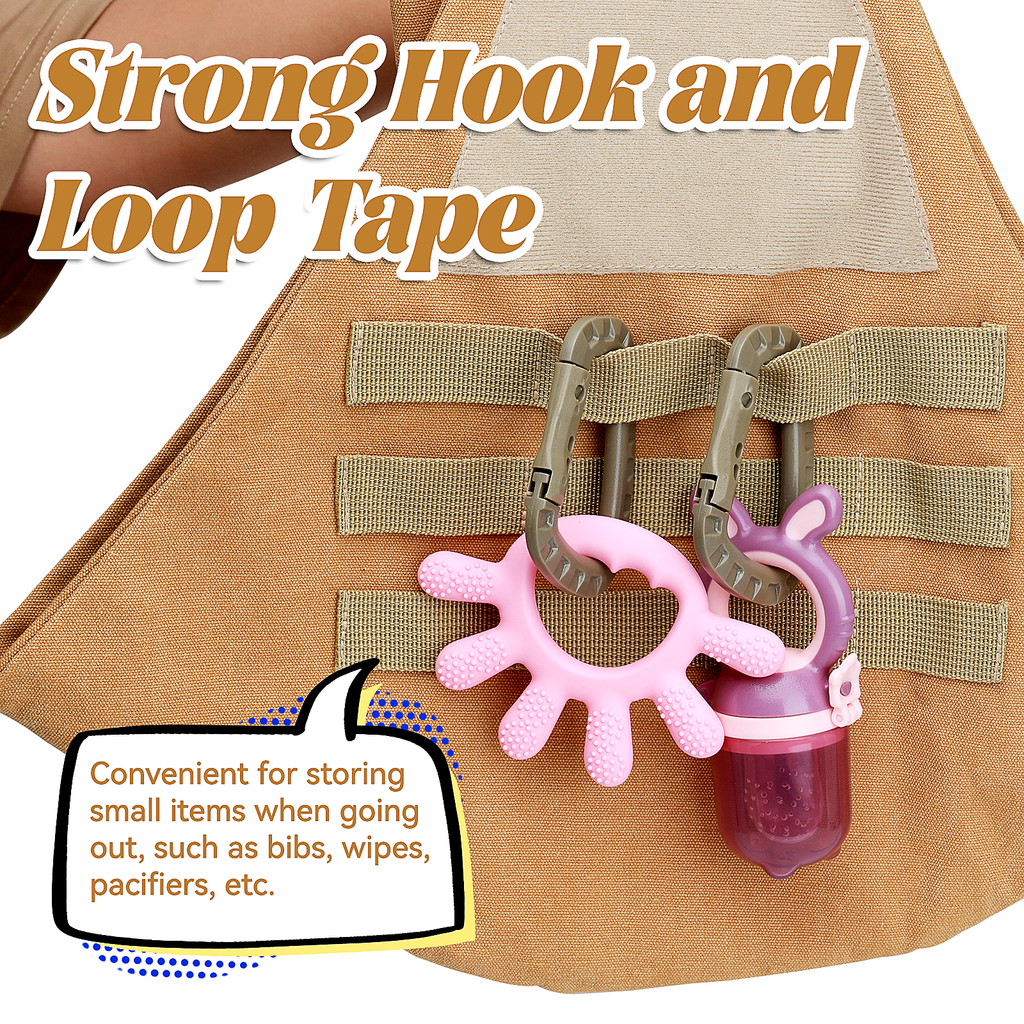 Baby Sling Carrier, Adjustable Non-Ship Hip Seat Toddler Carriers with Carabiners for 3-48 Months 10-30Ibs Infants Boys Girls (Yellow)